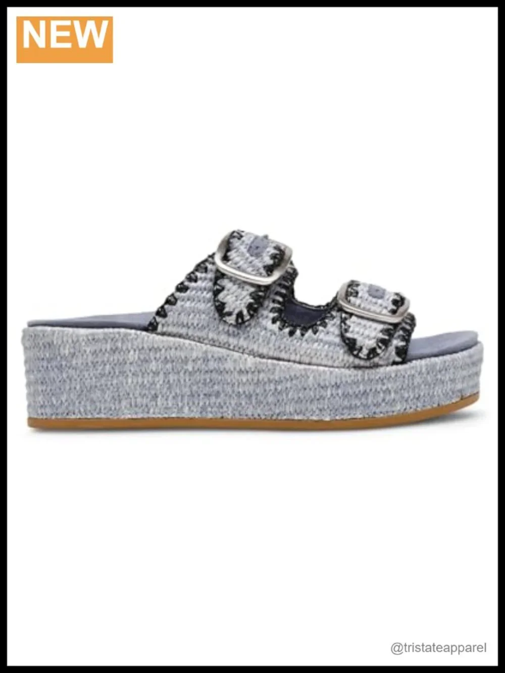 Anne Klein Vineyard Espadrille Heeled Sandals Raffia Block Heel